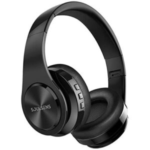 Soulsens SL10 Wireless Headphones with 140H Playtime, Wireless V5.0 Headphones, HiFi Stereo Sound, Lightweight Foldable